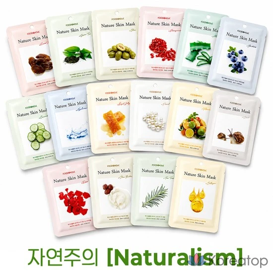 Тканевая маска для лица FoodaHolic Nature Skin Mask Pack, оттенок 04 Nutrition (Snail Blueberry Royal Jelly), 30 шт.