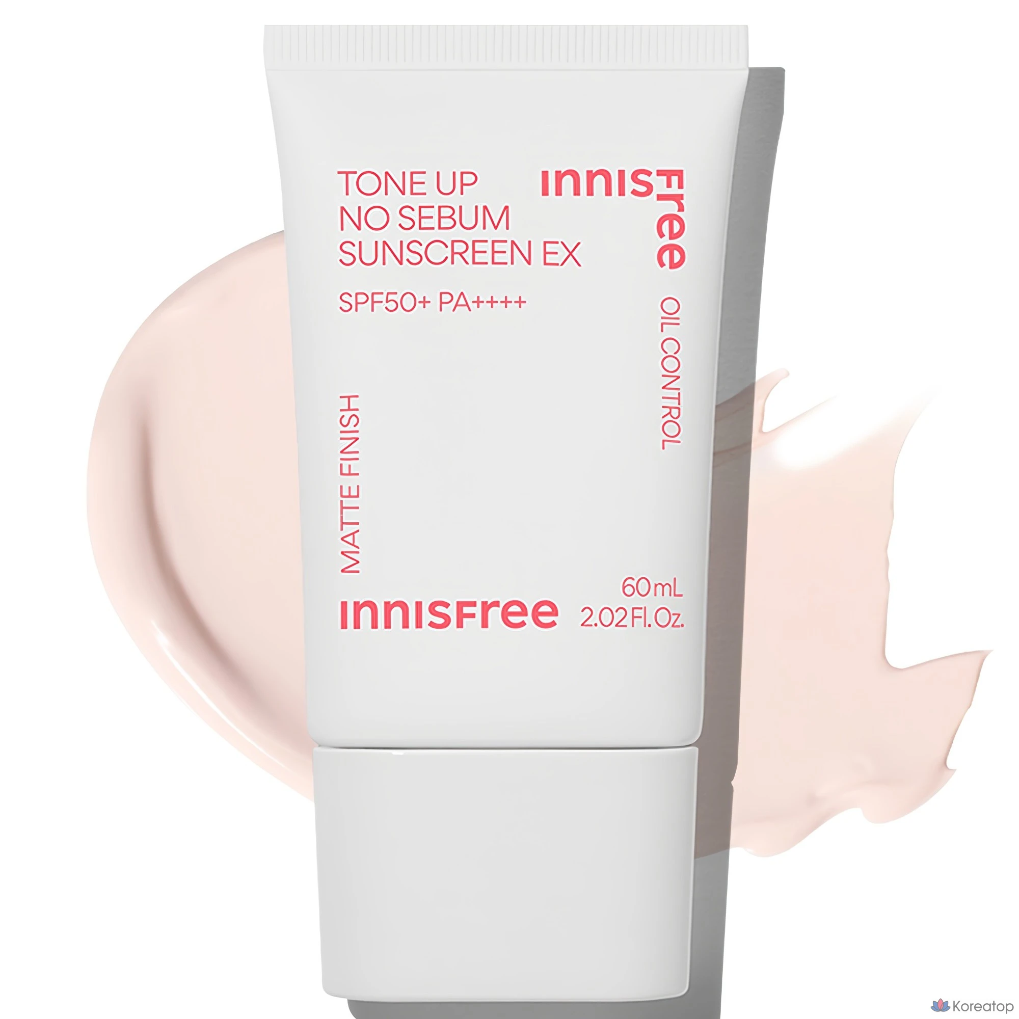 Солнцезащитный крем Innisfree Tone-up No Sebum Sunscreen EX SPF50+ PA++++, 60 мл, 1 шт.