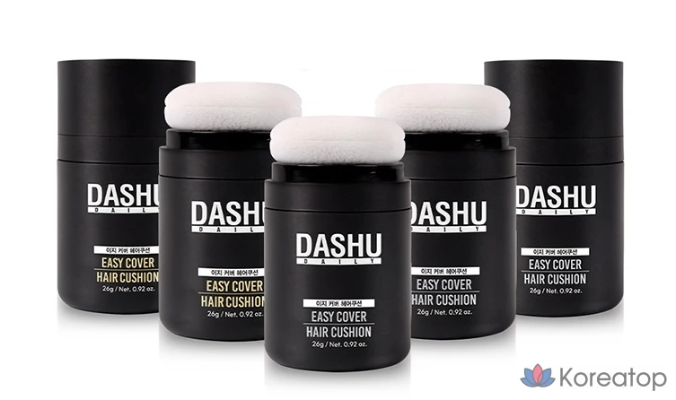 Кушон для волос DASHU Daily Easy Cover Hair Cushion, оттенок Natural Black, 26 г, 1 шт.