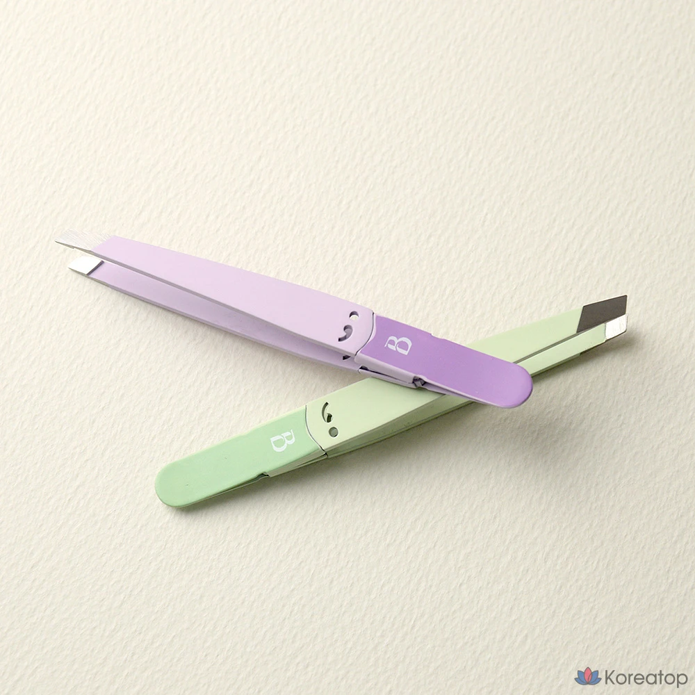 Пинцет для бровей BOCAS Eyebrow Waxing Tweezers STW-200, розовый, 1 шт., фото 4