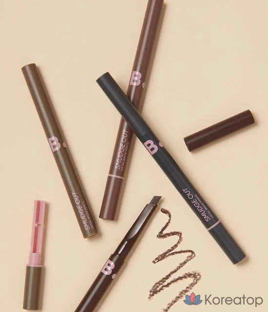Карандаш для бровей Banila Co Viva Vanilla Smudge Out Detail Brow Pencil, оттенок 01 Deep Brown, 0.3 г, 1 шт., фото 4