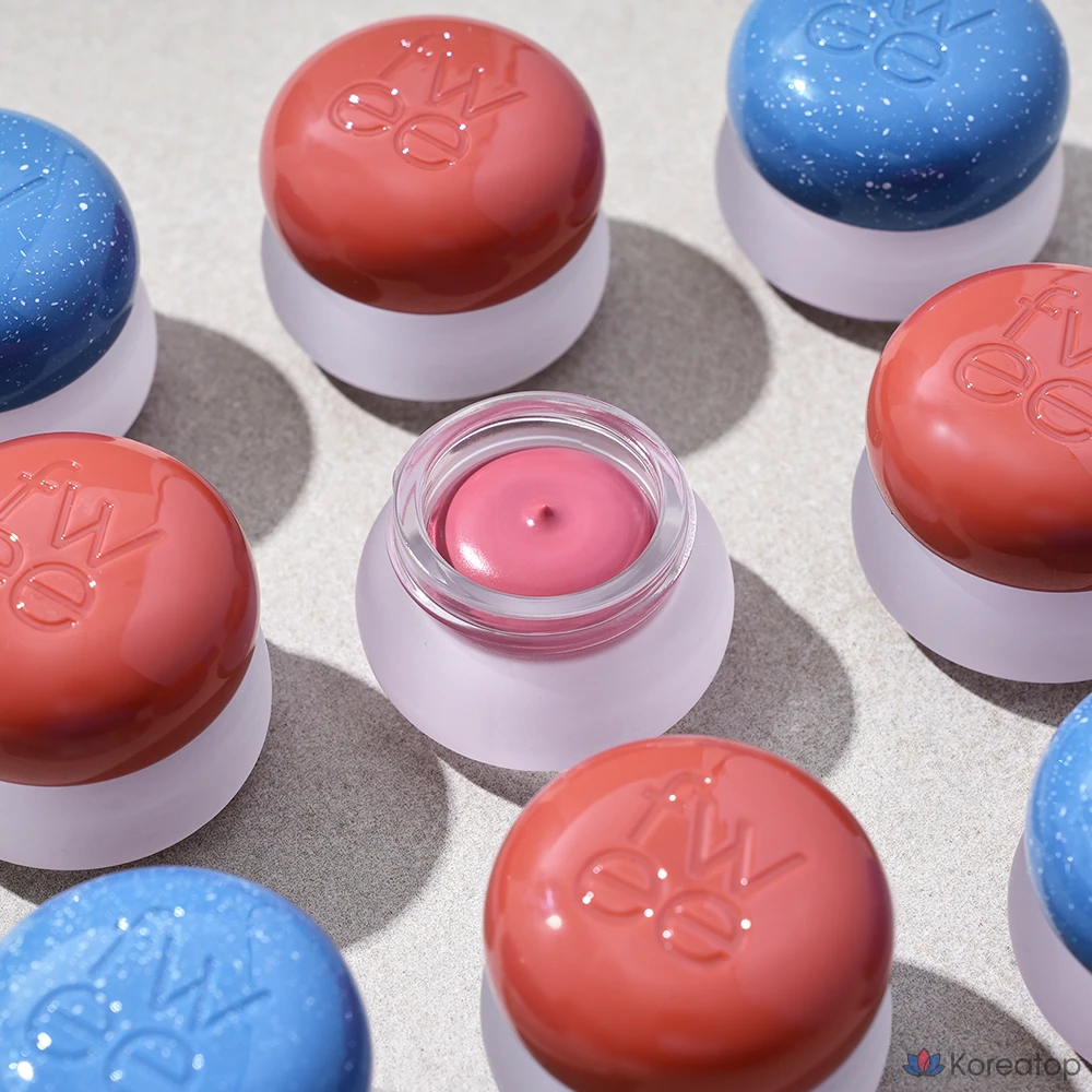Бальзам для губ и щек fwee Lip & Cheek Blurry Pudding Pot, оттенок RS04 Memories, 5 г, 1 шт., фото 5
