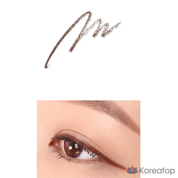 Гель-лайнер для глаз Lilybyred Starlight Eyes Nine to Nine Slim Gel Liner, оттенок 03 Walnut Brown, 1 шт., фото 3