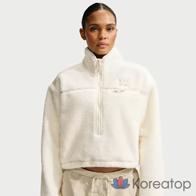 Куртка женская Nike NikeSKIMS Sherpa Oversized 3/4 Zip Jacket