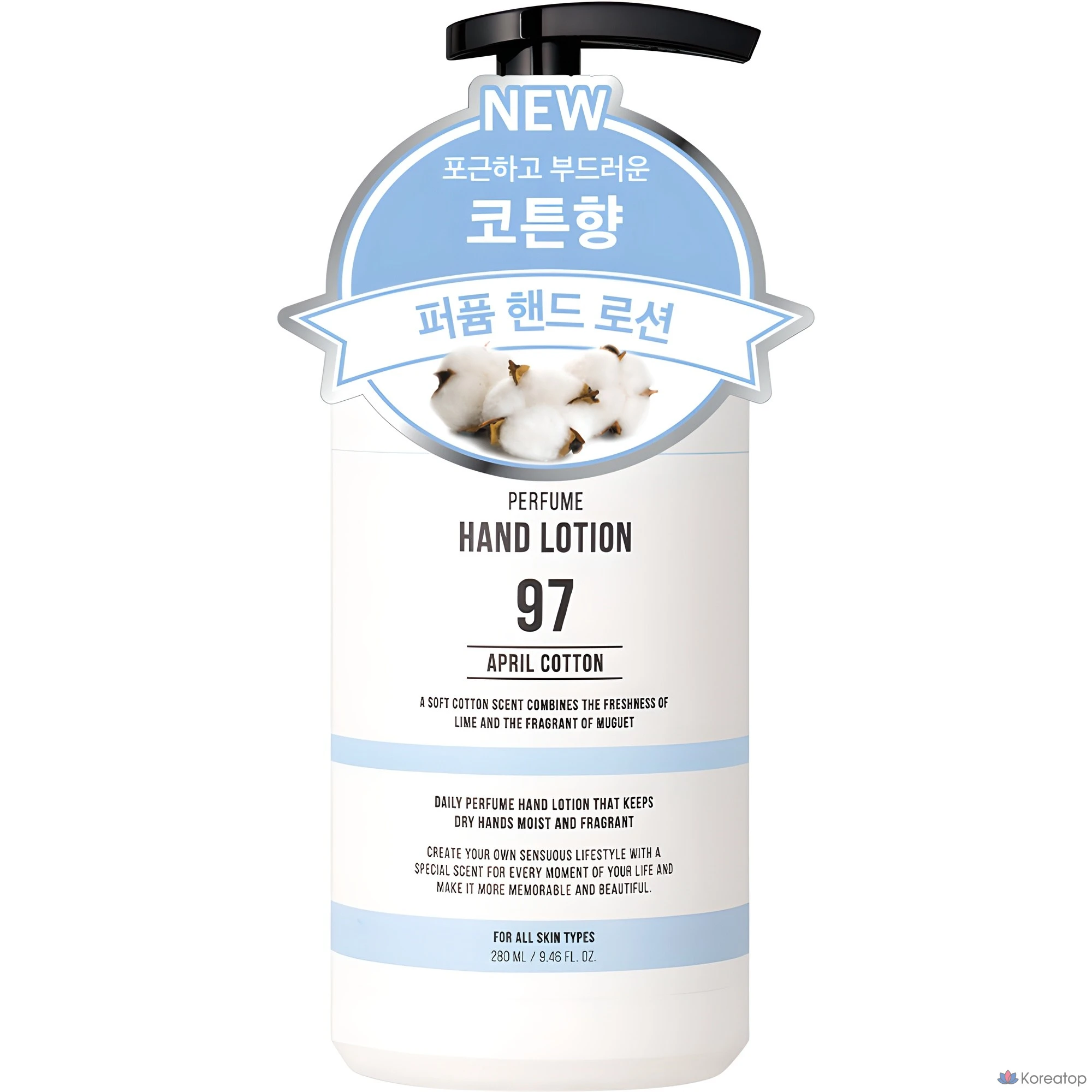 Лосьон для рук W.Dressroom Perfume Hand Lotion April Cotton, 280 мл, 1 шт.