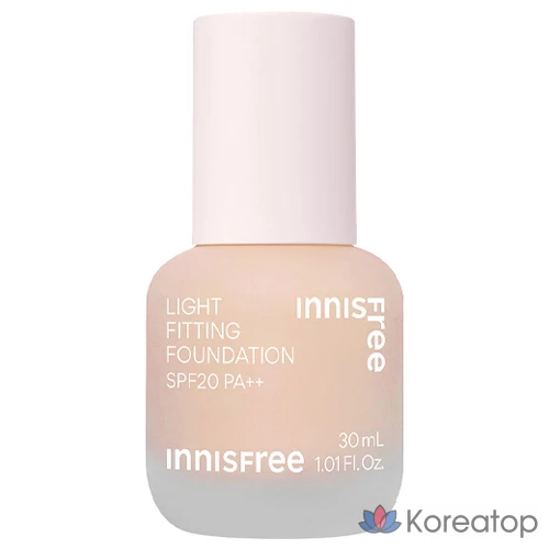 Фундамент Innisfree Light Fitting Foundation, оттенок 21N Vanilla, 30 мл, 1 шт.