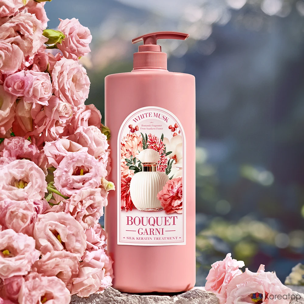 Кондиционер Bouquet Garni Silk Keratin Treatment White Musk, 1 л, 1 шт.