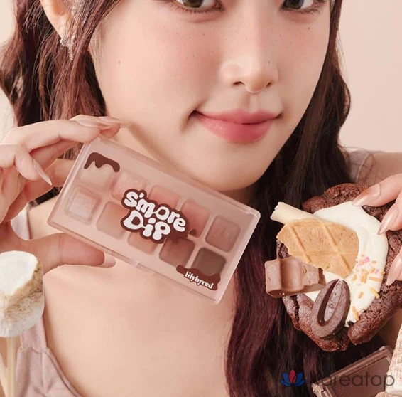 Палетка теней для век Lilybyred Mood Keyboard Eye Palette, оттенок Chocolate Chip S'more, 1 шт., фото 6