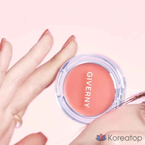 Румяна-крем Giverny Dewy Gel Glow Cream Blusher, оттенок 02 Mango Beige, 1 шт., фото 4