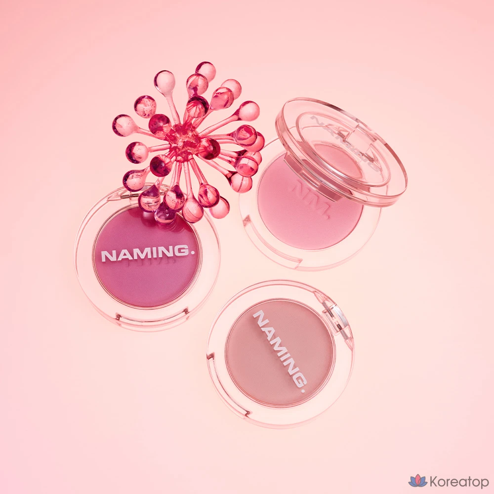 Пудровый румянец NAMING Fluffy Powder Blush, оттенок Yummy, 3.2 г, 1 шт., фото 4