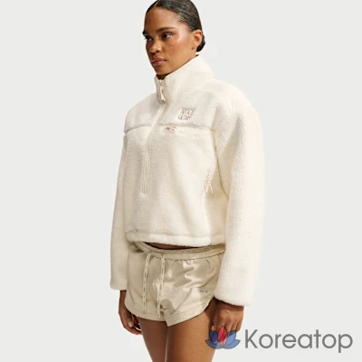 Куртка женская Nike NikeSKIMS Sherpa Oversized 3/4 Zip Jacket, фото 3