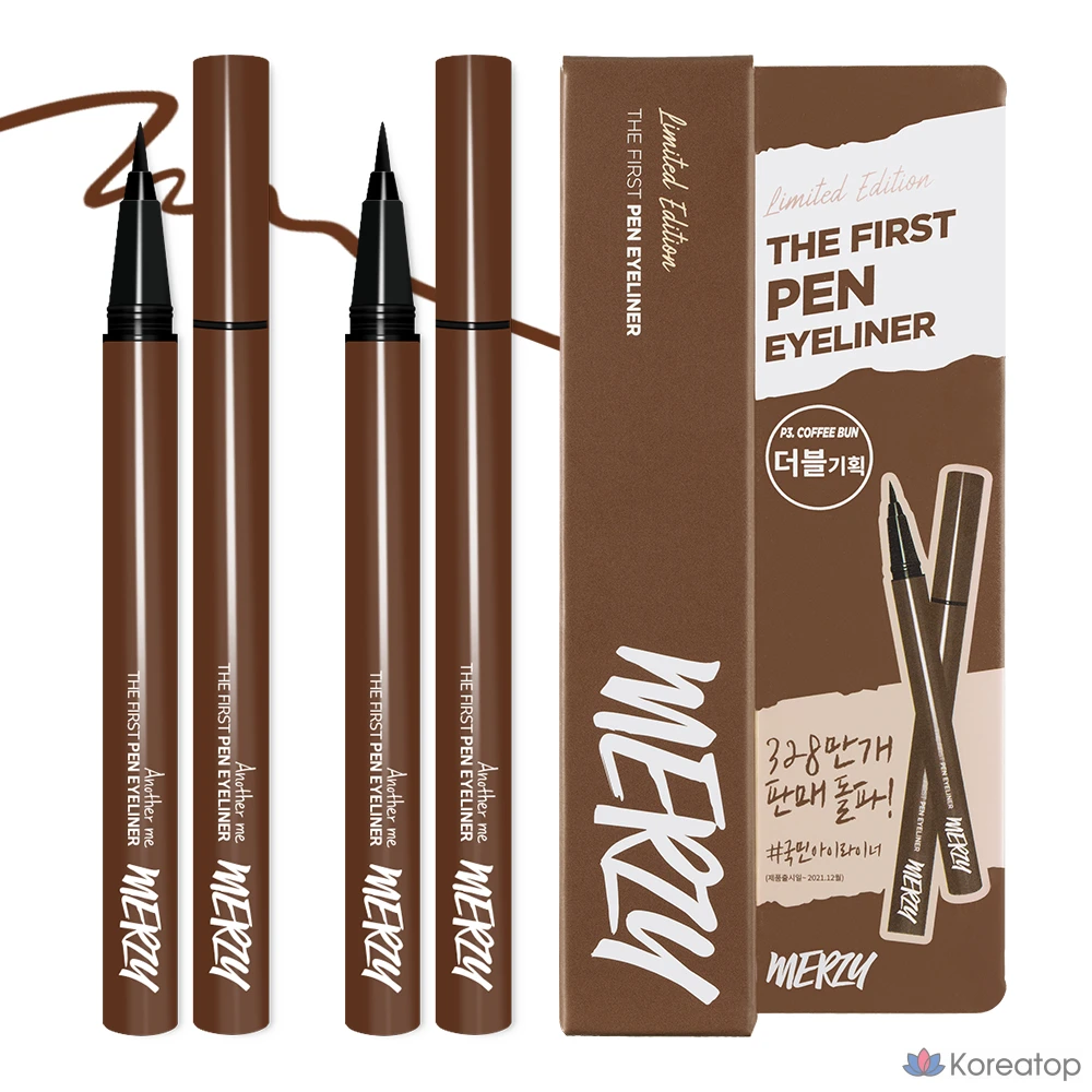 Подводка для глаз MERZY The First Pen Eyeliner, оттенок Coffee Burn, 0.5 г, 1 шт., фото 2