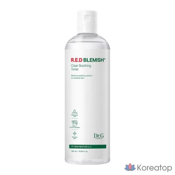Тонер Dr. Ceuracle Red Blamish Clear Soothing Toner, 500 мл, 1 шт.