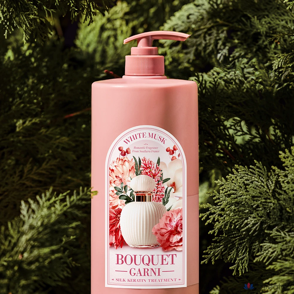 Кондиционер Bouquet Garni Silk Keratin Treatment White Musk, 1 л, 1 шт.