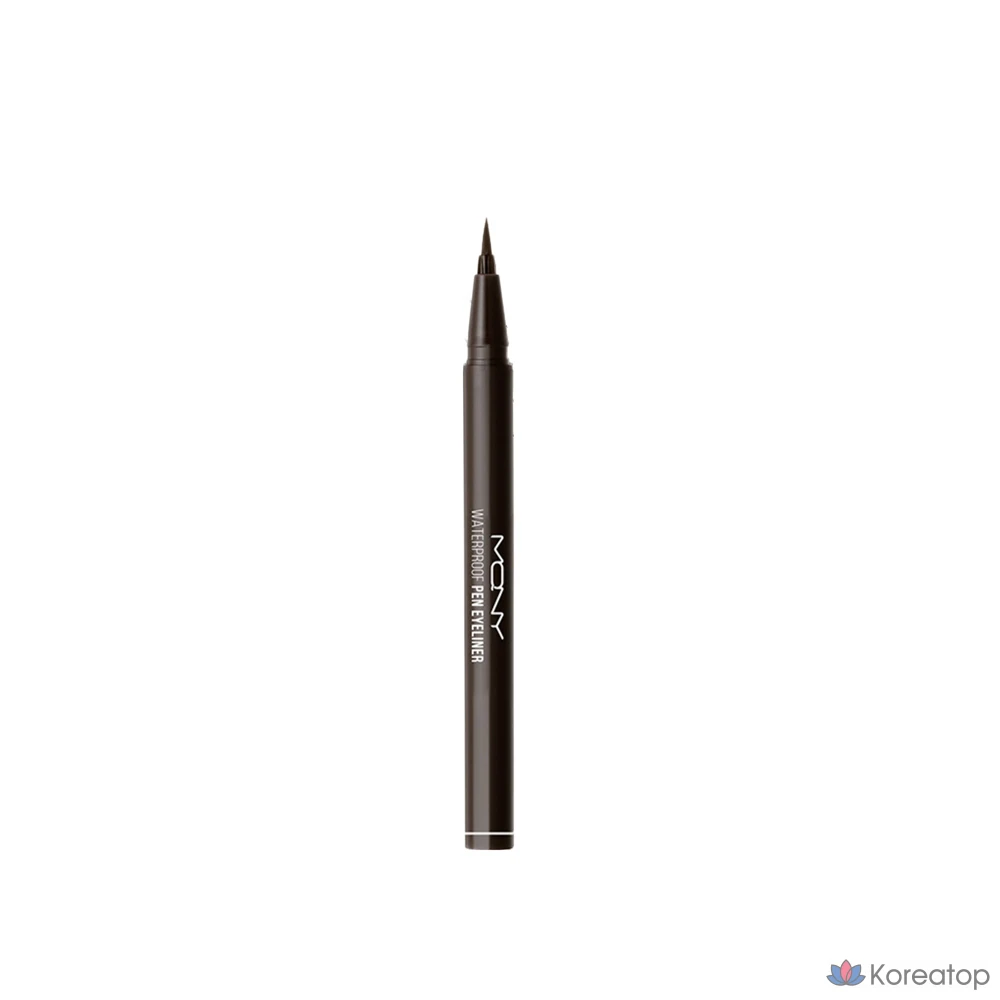 Подводка для глаз водостойкая Mqny Waterproof Pen Eyeliner, оттенок Brown Black, 0.6 г, 1 шт., фото 4