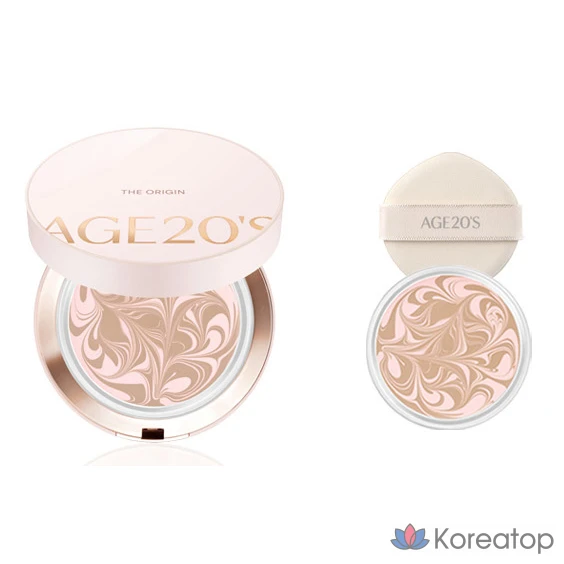 Кушон AGE 20S The Origin Essence Pact, оттенок 23 Pink Latte, 12.5 г, 2 шт., фото 3