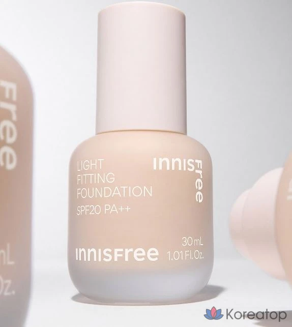 Фундамент Innisfree Light Fitting Foundation, оттенок 21N Vanilla, 30 мл, 1 шт., фото 4