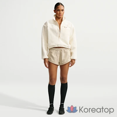 Куртка женская Nike NikeSKIMS Sherpa Oversized 3/4 Zip Jacket, фото 4