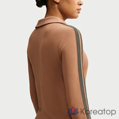 Поло женское Nike Skims Stretch Knit Long Sleeve Polo Top, фото 2