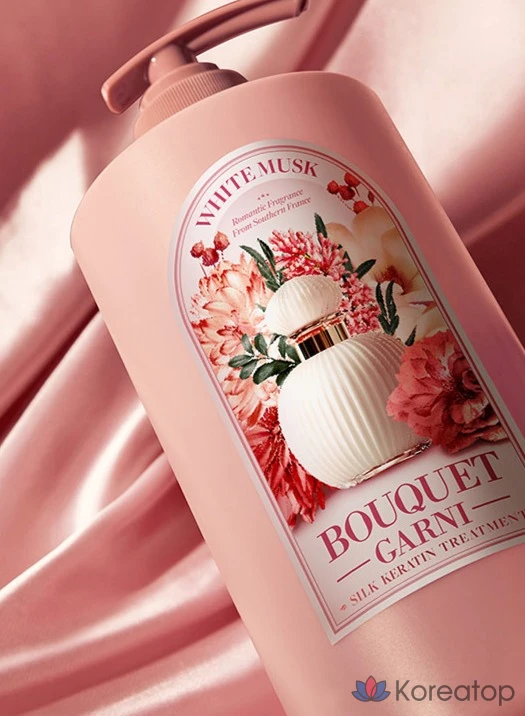 Кондиционер Bouquet Garni Silk Keratin Treatment White Musk, 1 л, 1 шт.
