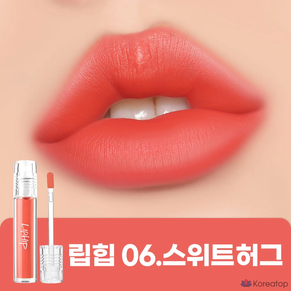 Матовая тинт для губ Peripera Lip Hip Long Lasting Lip Matte Tint, оттенок 06 Sweet Hug, 4.5 г, 1 шт.