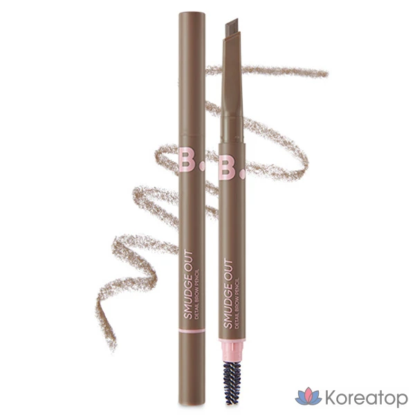 Карандаш для бровей Banila Co Viva Vanilla Smudge Out Detail Brow Pencil, оттенок 03 Top Brown, 0.3 г, 1 шт.