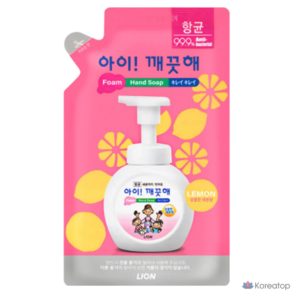 Жидкое мыло для рук Lion Ikkiggeut Hand Wash Refill, аромат Lemon, 200 мл, 1 шт.
