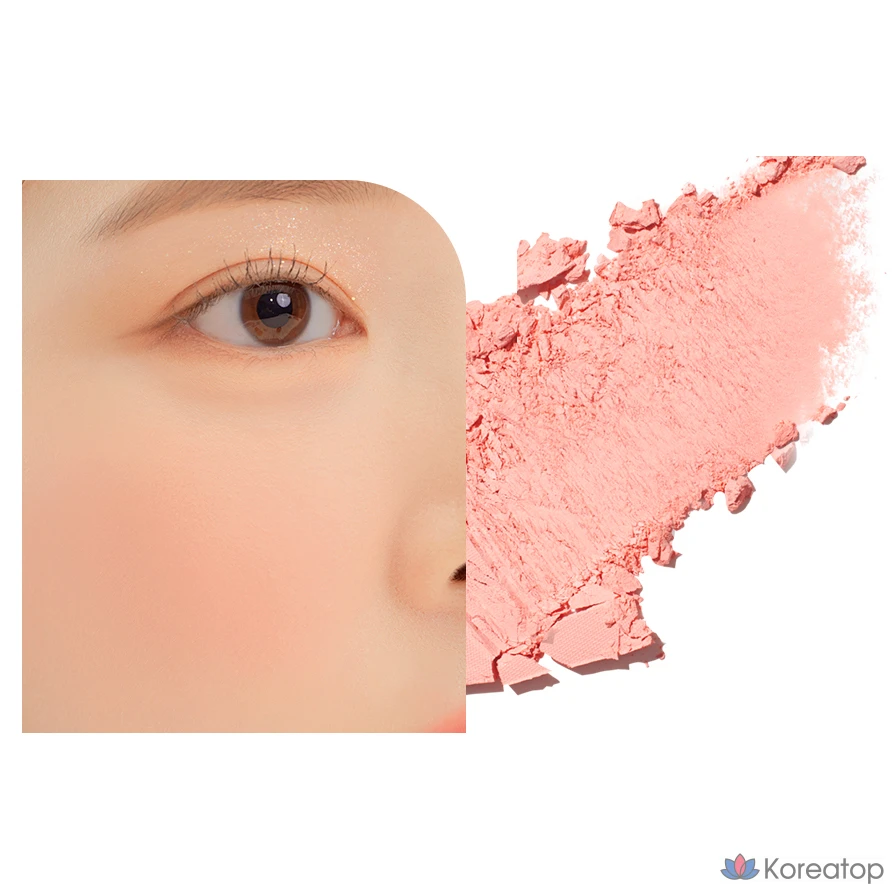 Румяна Dasique Blending Mood Cheek, оттенок 03 Peach Blending, 11.2 г, 1 шт., фото 6