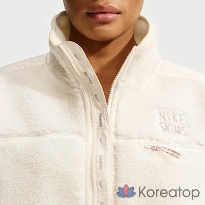 Куртка женская Nike NikeSKIMS Sherpa Oversized 3/4 Zip Jacket, фото 6