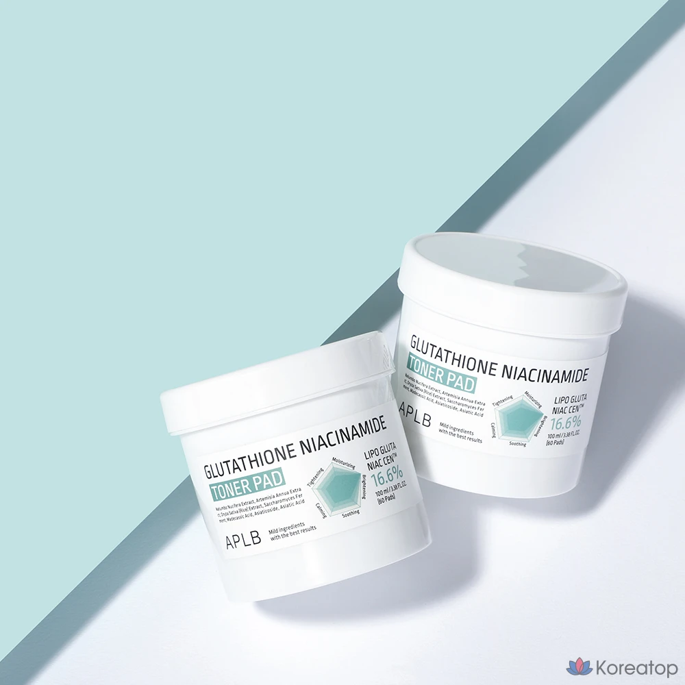 Тонер-пэды APLB Glutathione Niacinamide Toner Pad, 100 мл, 60 шт.