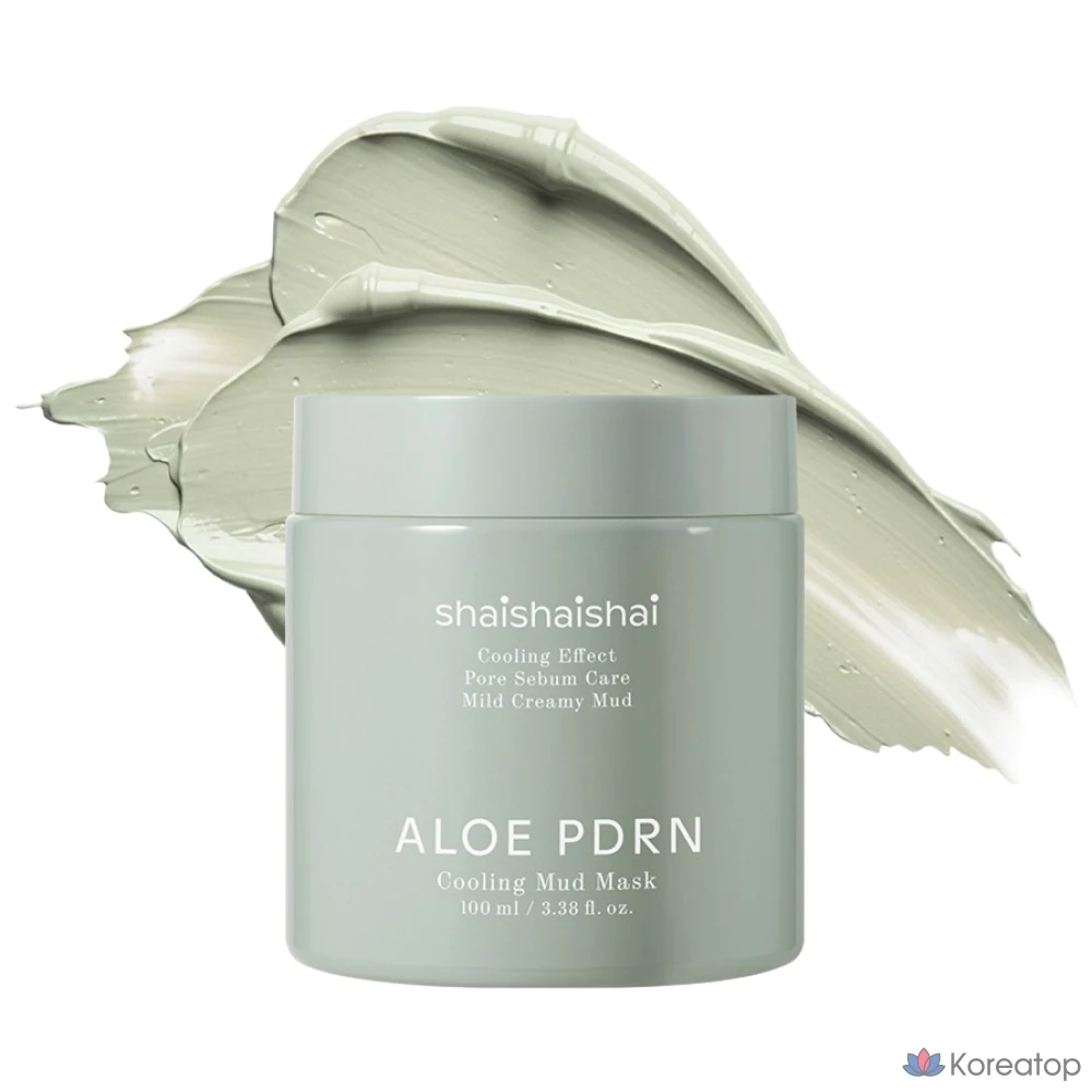 Маска для лица SHAISHAISHAI Aloe PDRN Cooling Mud Mask, 100 мл, 1 шт.