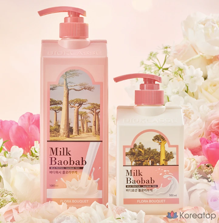 Гидрофильное масло для тела Milk Baobab Body Wash Flora Bouquet, 1 л, 1 шт.