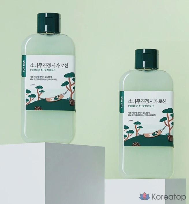 Лосьон для лица Round Lab For Men Pine Calming Cica Lotion, 200 мл, 1 шт., фото 8