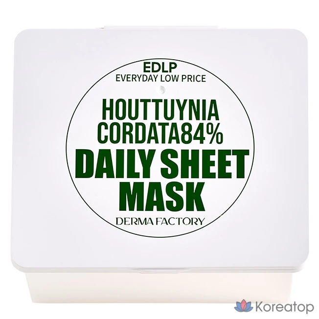 Тканевая маска для лица Derma Factory EDLP Centella Asiatica 84% Daily Sheet Mask, 1 шт.