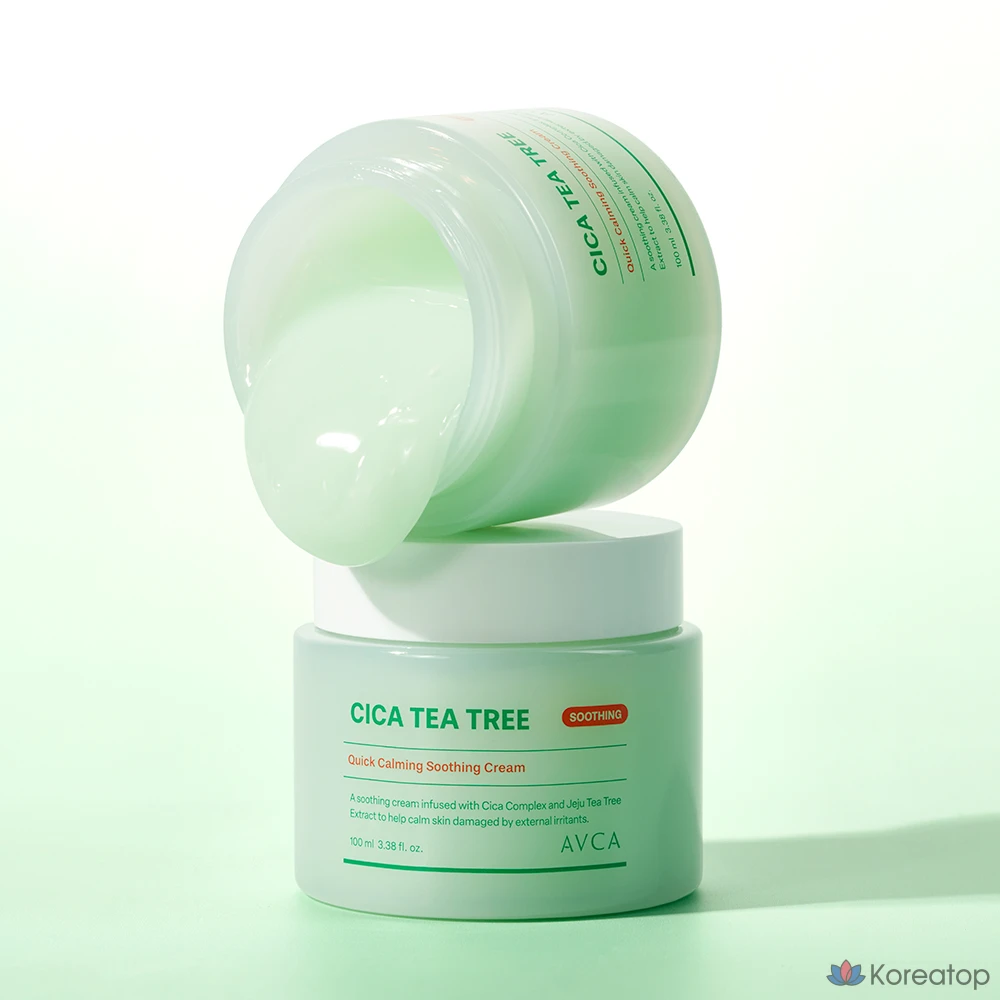 Крем AVCA Quick Calming Cica Tea Tree Rebalancing Soothing Cream, 100 мл, 1 шт.