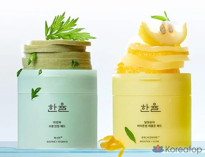 Пэды для лица HANYUL Artemisia Soothing Moisture Pad, 170 мл, 60 шт.