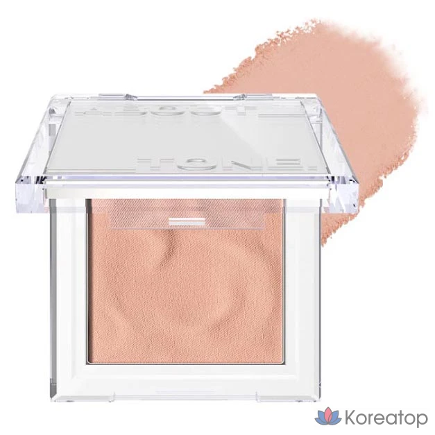 Румяна ABOUT TONE Fluffy Wear Blusher, оттенок 01 Veil Peach, 4.3 г, 1 шт.