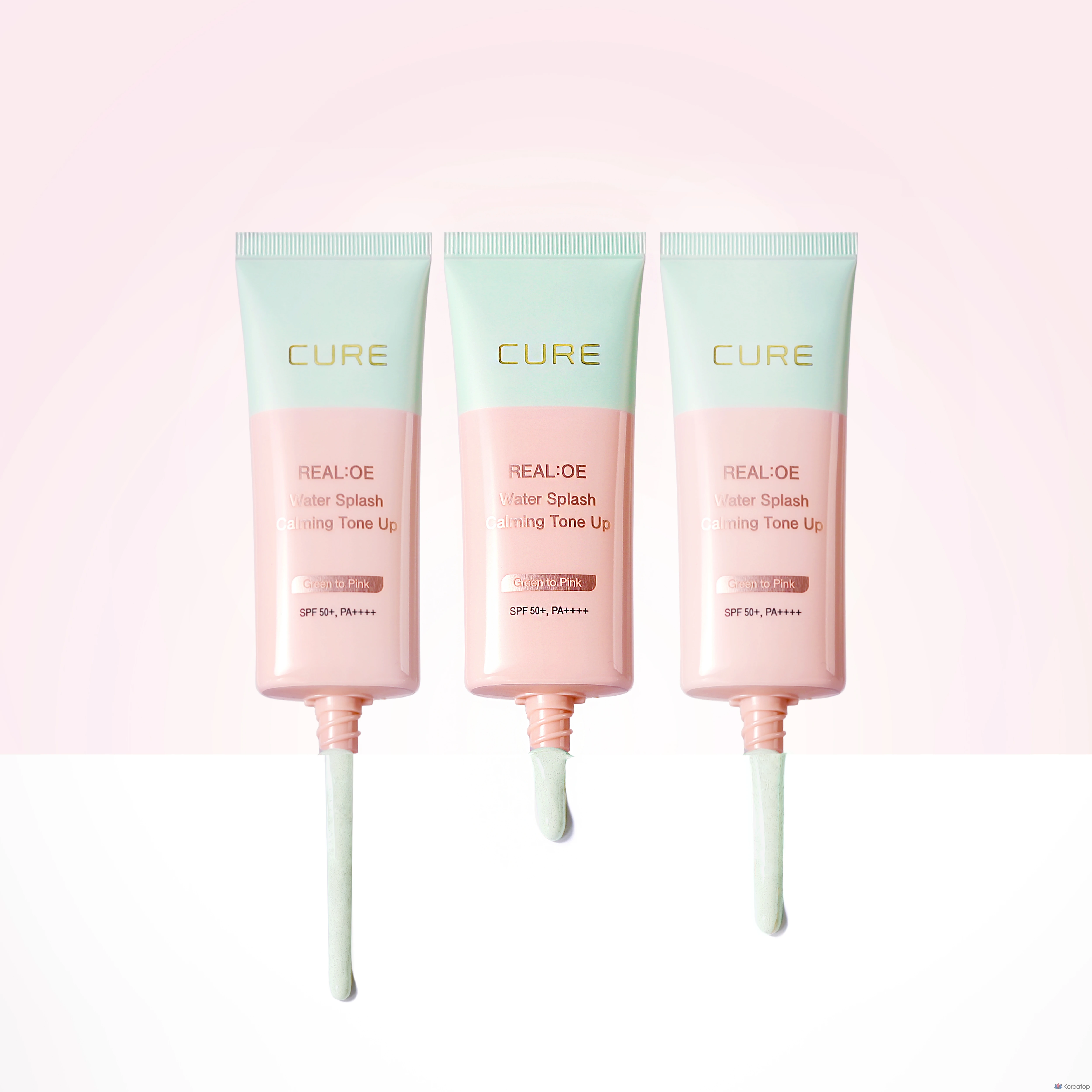 Солнцезащитный крем KIM JEONG MOON Aloe La Sens Roe Cure Realoe Water Splash Calming Tone-Up Sun Cream SPF50+ PA++++, 40 г, 1 шт.