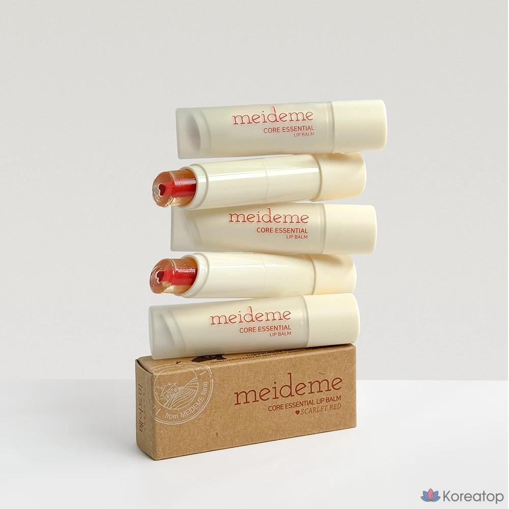 Бальзам для губ MEIDEME Core Essential Lip Balm, оттенок Scarlet Red, 4 г, 1 шт.