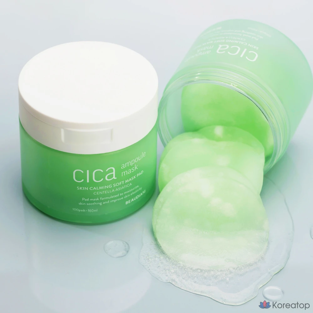 Тканевая маска для лица Beaudiani Cica Ampoule Mask, 160 мл, 100 шт.