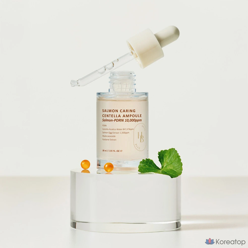 Ампульная сыворотка HEVEBLUE Salmon Caring Centella Ampoule, 30 мл, 1 шт.
