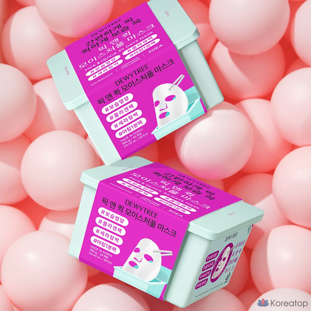 Набор для ухода Dewytree Special Pick &amp; Quick Moistureful Mask + Hi Amino Foam, 50 мл, 1 шт.