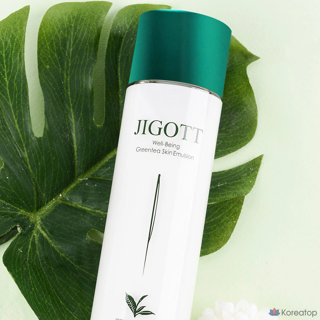 Набор для ухода Jigott Wellbeing Green Tea 3-piece Set (Toner + Lotion + Cream), 1 шт.