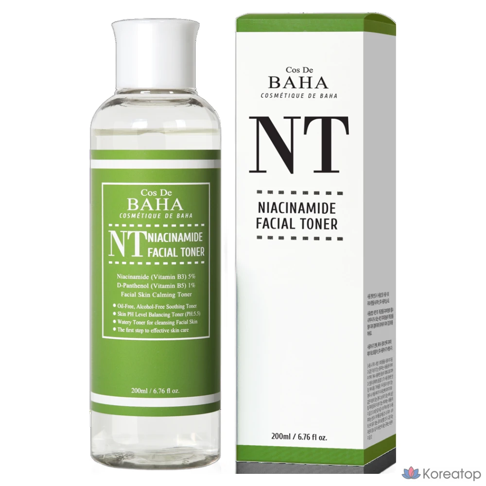 Тонер Cos De Baha NT Niacinamide % Skin Toner, 200 мл, 1 шт.
