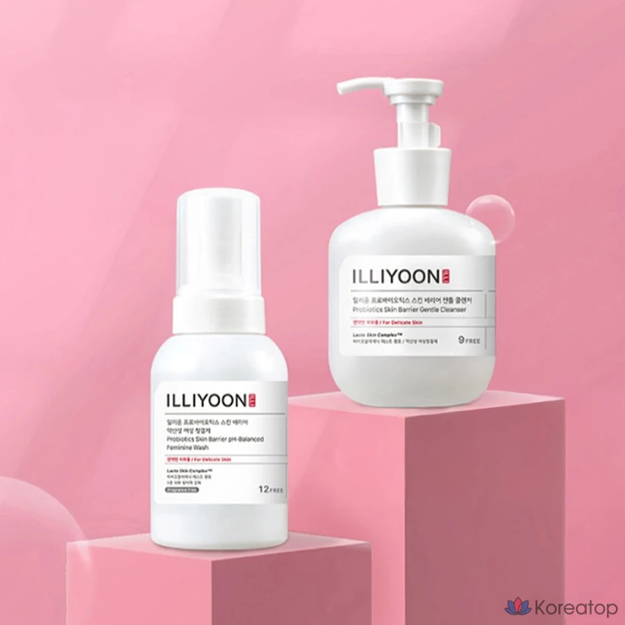Очищающий гель для интимной гигиены ILLIYOON Probiotics Skin Barrier pH-Balanced Bubble Type, 300 мл, 1 шт.