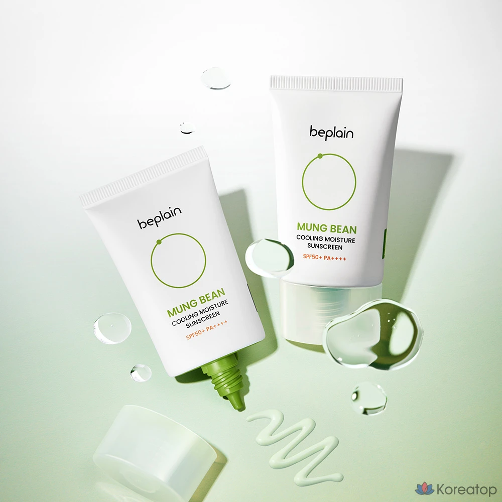 Солнцезащитный крем Beplain Mung Bean Cooling Moisture Sun Cream SPF50+ PA++++, 75 мл, 1 шт.