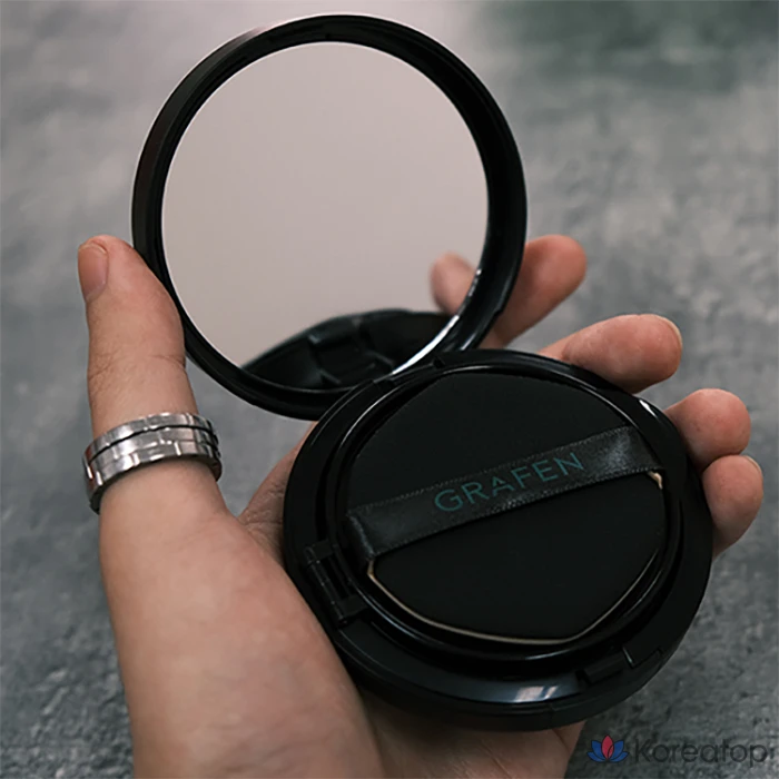 Кушон для лица GRAFEN Handsome Cover Cushion Face Makeup, оттенок 3, 14 г, 1 шт., фото 4