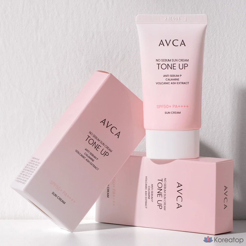 Солнцезащитный крем AVCA Tone-Up No Sebum Mineral Sun Cream SPF50+ PA++++, 35 мл, 1 шт.