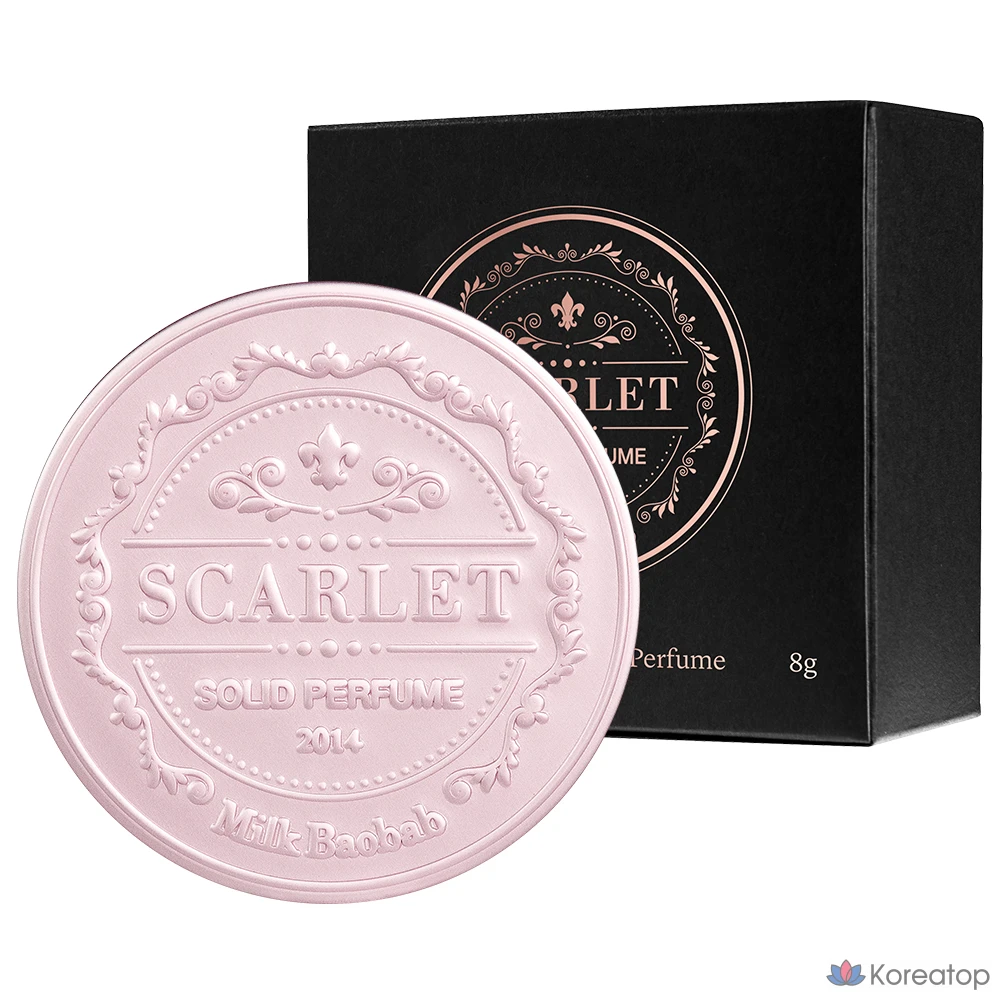 Твердые духи для волос и тела Milk Baobab Hair & Body Solid Perfume Scarlet Damask Rose, 8 г, 1 шт.
