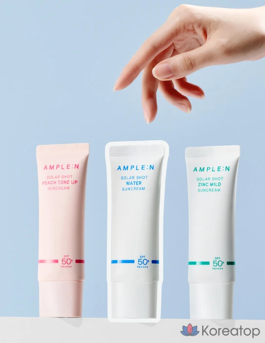 Солнцезащитный крем AMPLE:N Solar Shot Water Sun Cream SPF50+ PA++++, 40 мл, 1 шт.